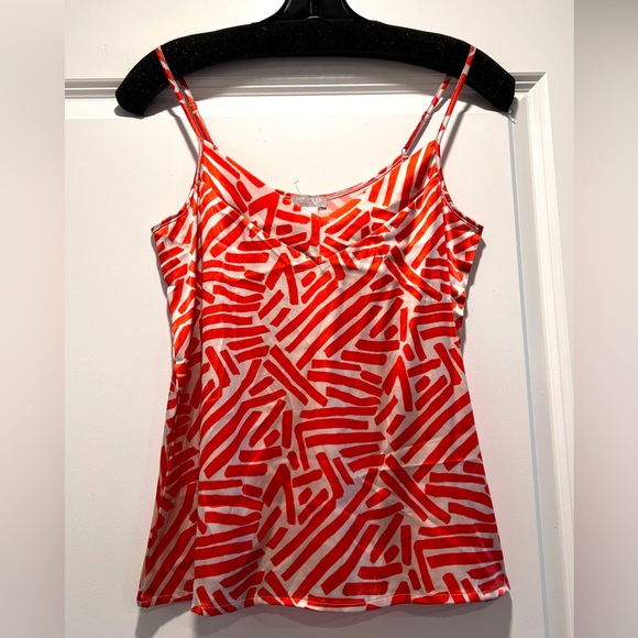 HANRO of Switzerland Silk Sleveless Top Spiced Coral Small 6/8 NWOT SAMPLE - Picture 2 of 14